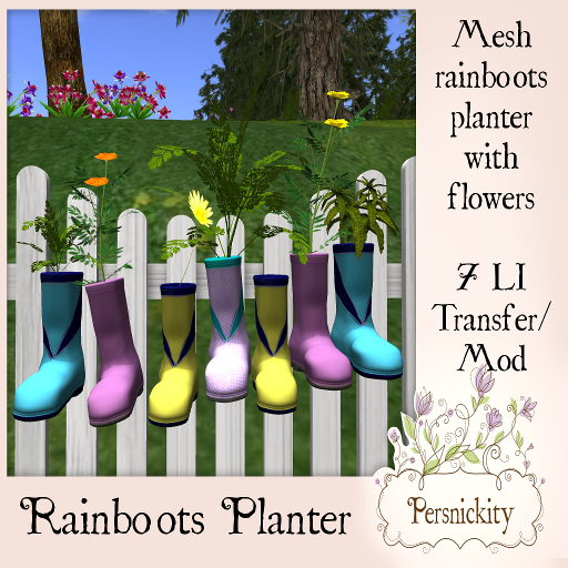 Rainboots Planter BOXED