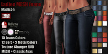 GAS [Ladies MESH Jeans Madison - 15x12x2 Colors with HUD] Demo