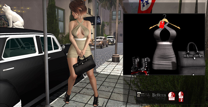 :ESSENCE: LIVY DRESS'GRAY