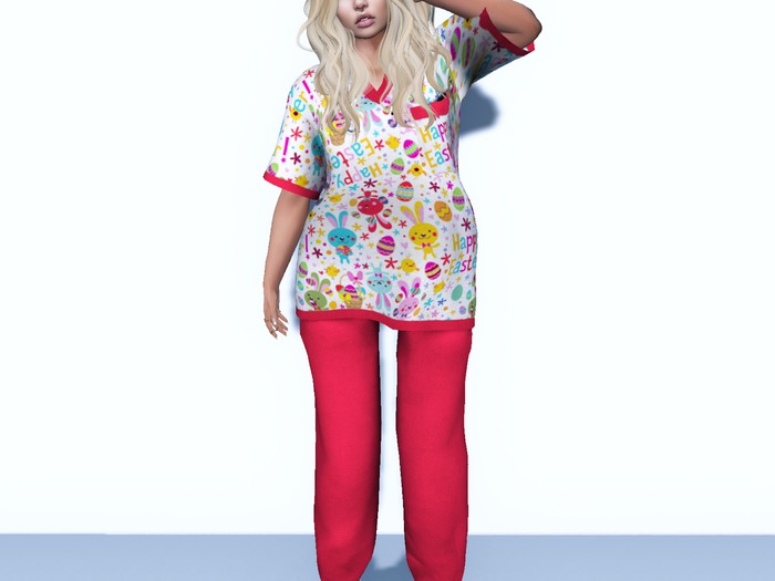 {Gator}Chomp ~F~ Scrubs/Clogs {Happy Easter Razzmatazz} [WEAR]