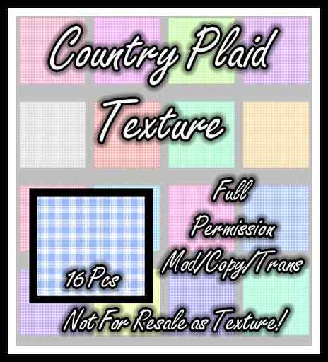 Country Plaid Texture Pack