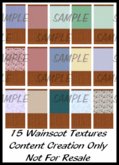 *CUPIDS TEXTURES* 15 WAINSCOT TEXTURES 1