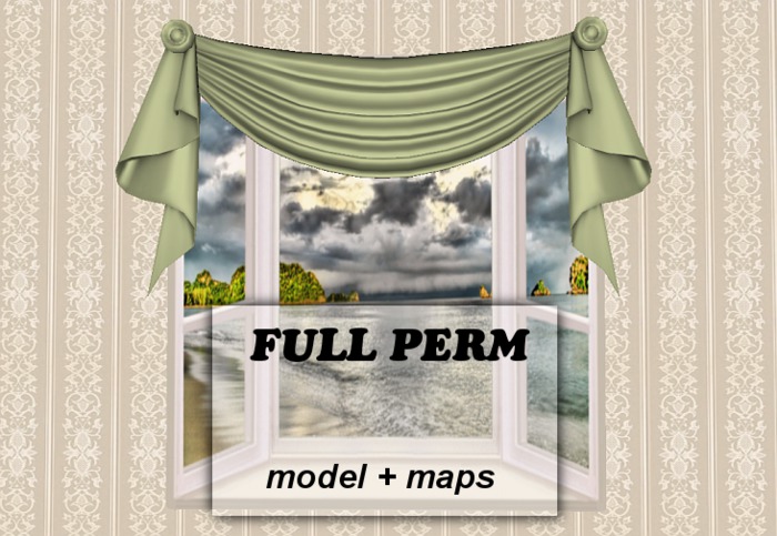 Drape '5' Two-Sided - 1 Prim - Full Perm