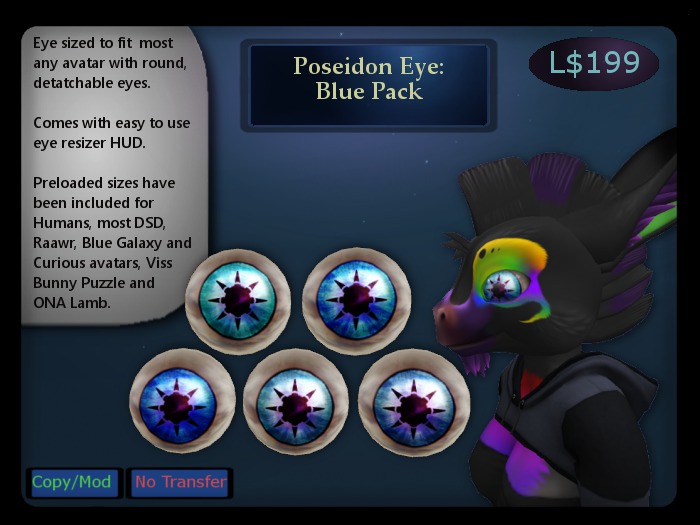 Poseidon Eye, Blue Pack