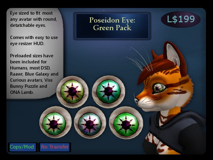 Poseidon Eye, Green Pack