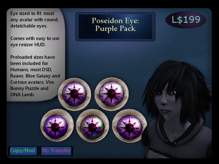Poseidon Eye, Purple Pack