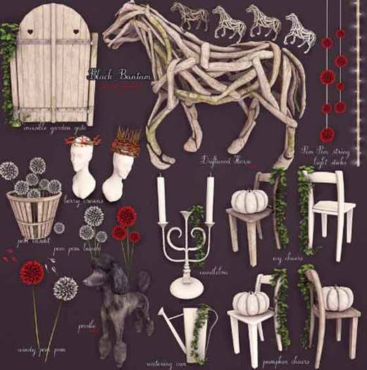 [Black Bantam] Hanging Tree Sticks Set