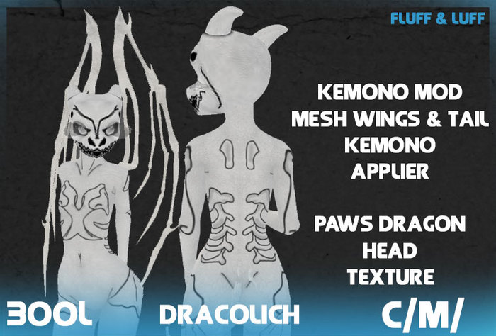 Fluff & Luff - Dracolich - Kemono Mod