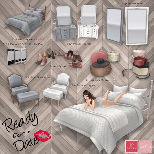 14:[Sallie/BodyLanguage] Ready for a Date:Bed(G)- RARE