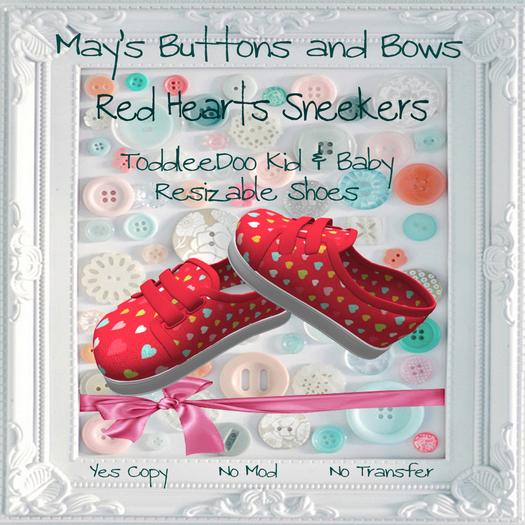 MBB * Red Hearts Sneekers