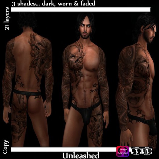 Etched - Tattoo - Unleashed With Appliers