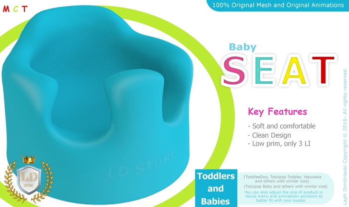 {LD} - Baby Floor Seat Blue