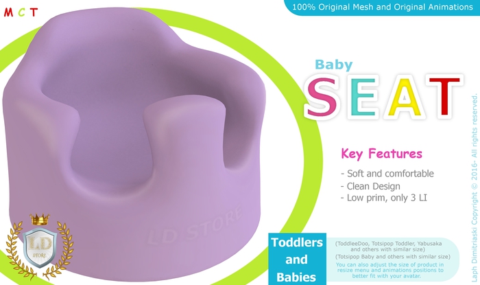 {LD} - Baby Floor Seat Purple
