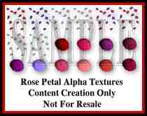 Rose Petal Alpha Textures