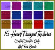 15 Heart Fringe Textures