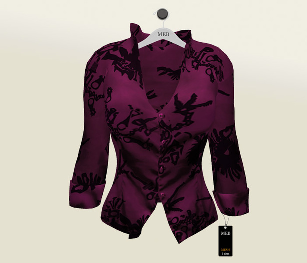 MEB PFLOWERS SILK SHIRT