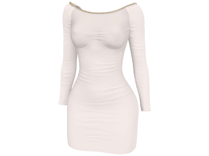 Kaithleen's Beaded Cocktail Dress - White