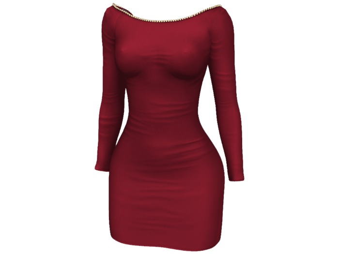Kaithleen's Beaded Cocktail Dress - Red