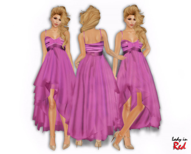 Lady in Red - Anfisa (pink) - Spaghetti Strap Dress