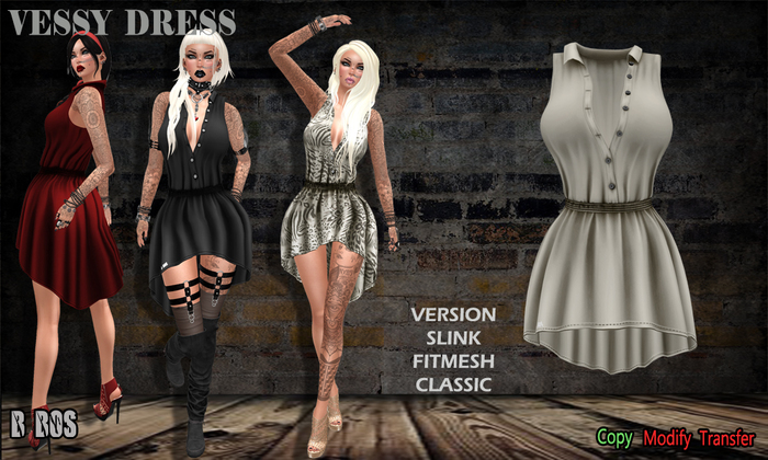 B BOS -Vessy Dress-Bone-