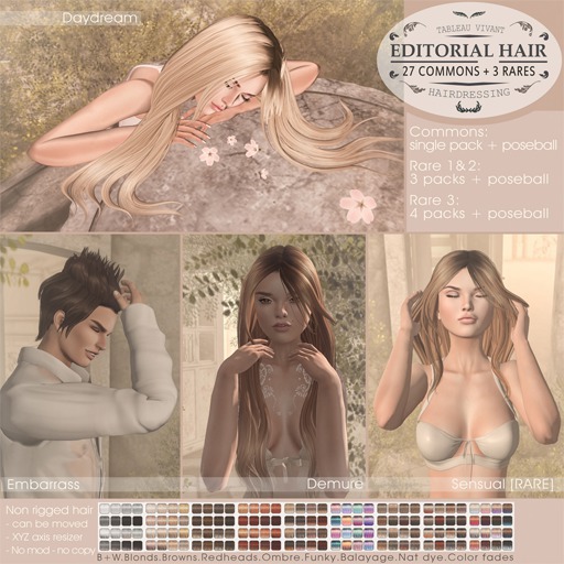 Tableau Vivant \\ Editorial hair \ Demure - Color fades