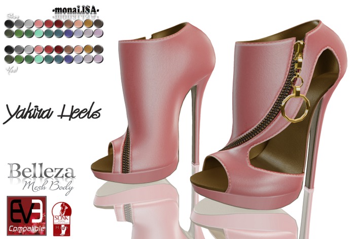 -mL- Yakira Heels (SLink/Belleza/EVE) - HUD