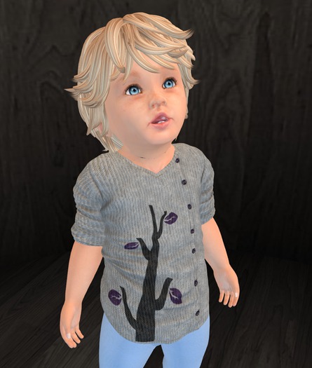 [iK01] Button Up Sweater - TOTSI - Silver - (Click to unpack)