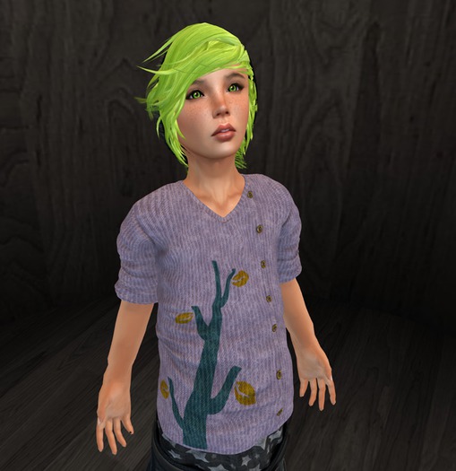 [iK01] Button Up Sweater - SMB/Kid - Lilac