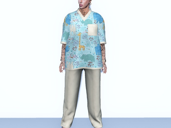 {Gator}Chomp ~M~ Scrubs/Clogs {Zoo Tan} [WEAR]