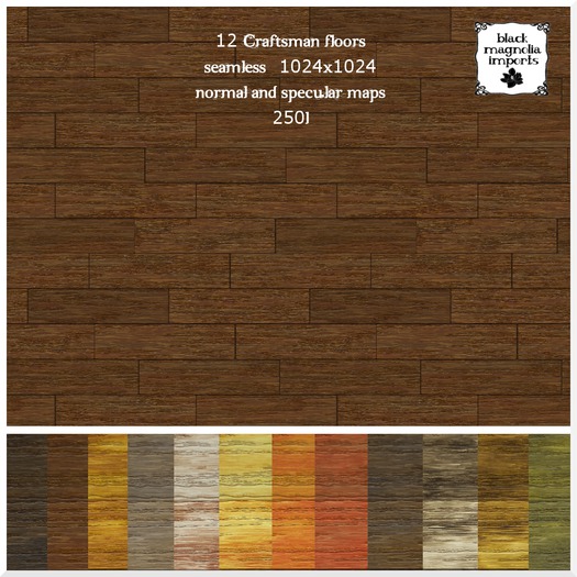 Second Life Marketplace **BMI** Craftsman Wood Floors Textures