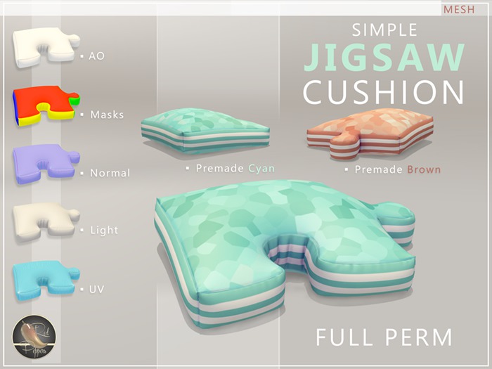 Simple Jigsaw Cushion