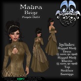 [FPI] Maura Beige - Lovely Free Woman, Medieval Corset Dress with sleeves, Necklace & Earrings