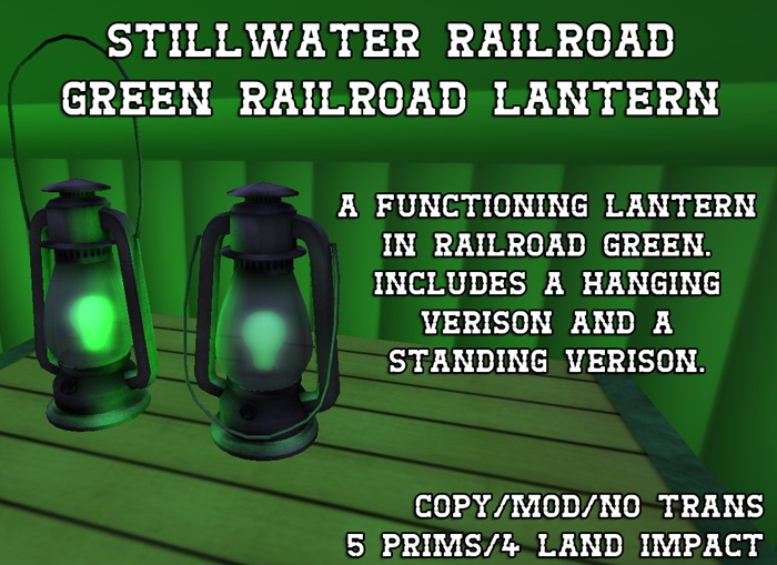 ~*SR*~ Green Raiload Lantern [Boxed]