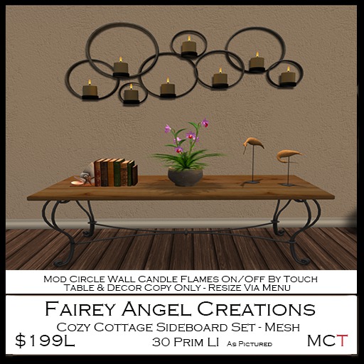 FAC Cozy Cottage Sideboard Set 199L