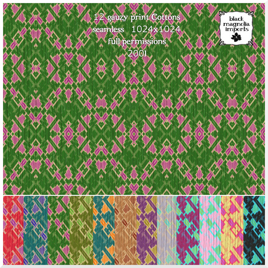 **BMI** Gauzy Print Cotton 1 BOXED