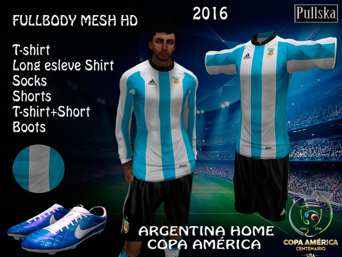 KIT ARGENTINA HOME COPA AMERICA 2016
