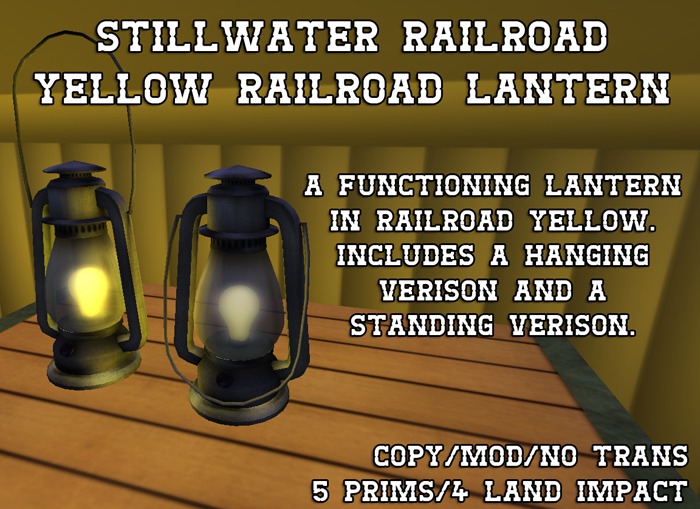 ~*SR*~ Yellow Raiload Lantern [Boxed]