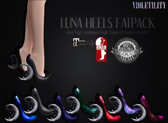 Violetility - Luna Heels [Fatpack]