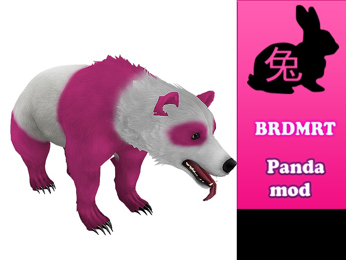BRDMRT-Panda bear Pink