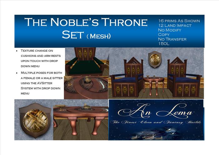 The Noble's throne set