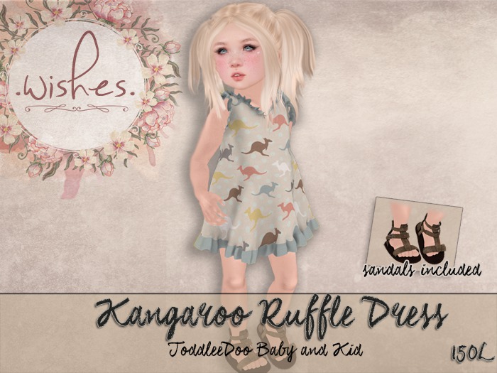 .Wishes. ~ Ruffle Dress - Kangaroo