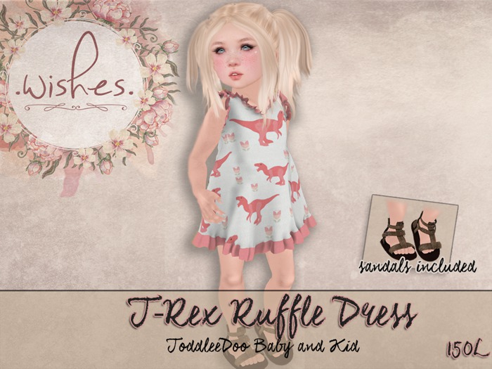 .Wishes. ~ Ruffle Dress - T-Rex
