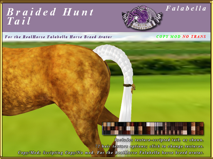 *E* Braided Hunter Tail Set [BOXED] RH Falabella