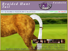 *E* Braided Hunter Tail Set [BOXED] RH Falabella