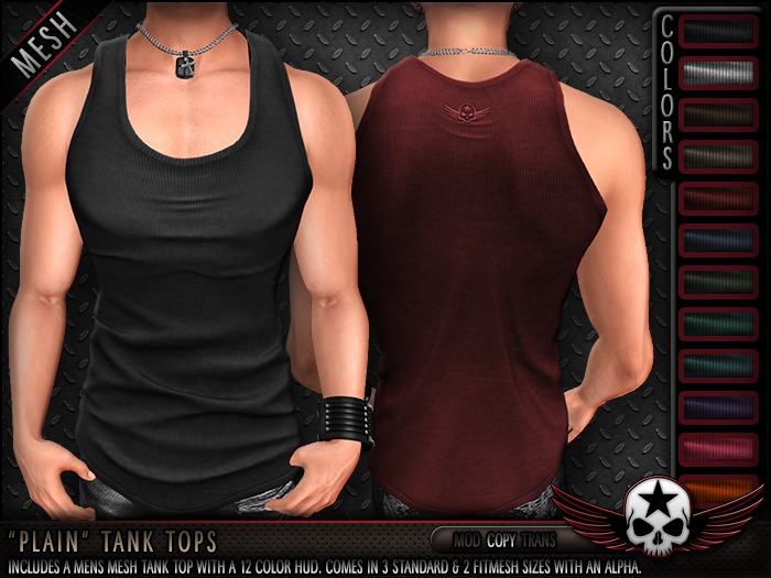 = REBELLION = "PLAIN" TANK TOPS