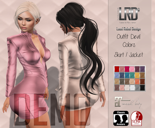LRD Devil outfit Color DEMO