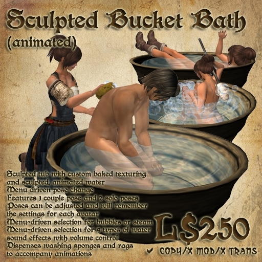 Shade - Sculpted Bucket Bath (animated)