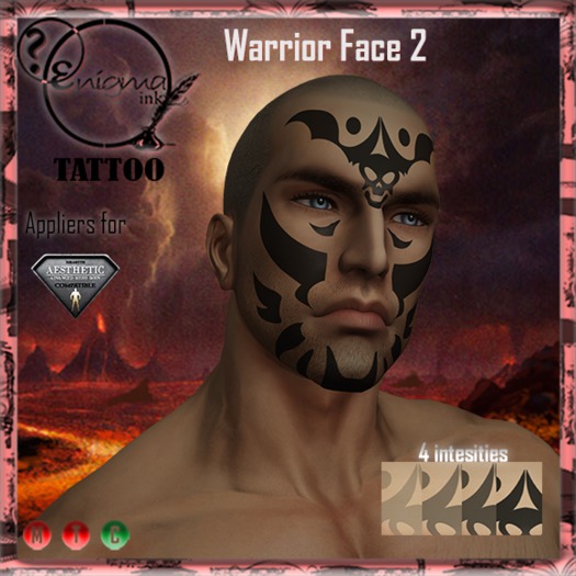 [enigma Ink] - Warrior Face 2  - (BOX)