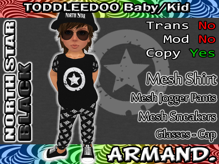 --ARMAND-- NORTH STAR - BLACK