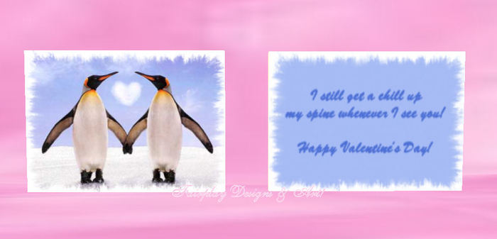 Jumbo Valentine's Card - 'Chill up my spine' *Touch/Switch*